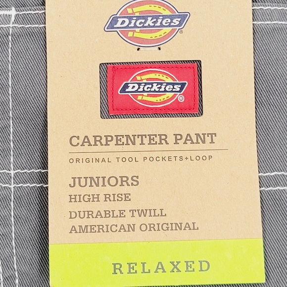 NEW Dickies Girl Smoke Gray Carpenter Pants Size 3 - Picture 6 of 7